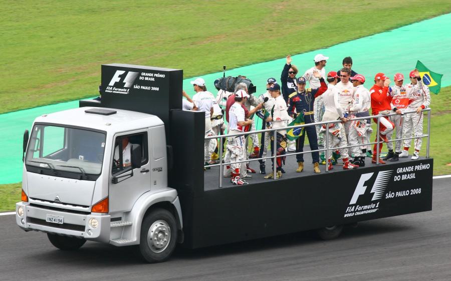 Agrale 13000 4x2 veiculo do Drivers Parade do GP Brasil de Formula 1 '2008